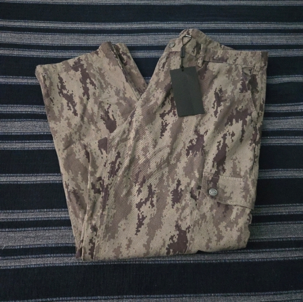 Harley Davidson New Cotton Camo Pants Men 40 x 30 Cargo Pants 112025 - Picture 4 of 12